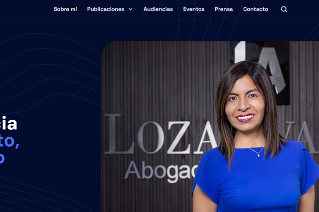 Giulliana Loza Avalos - Pagina web